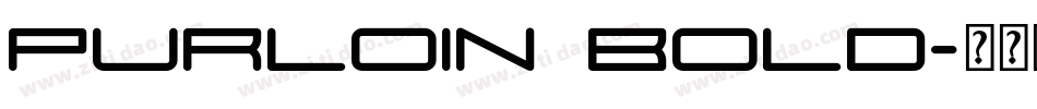 Purloin Bold字体转换